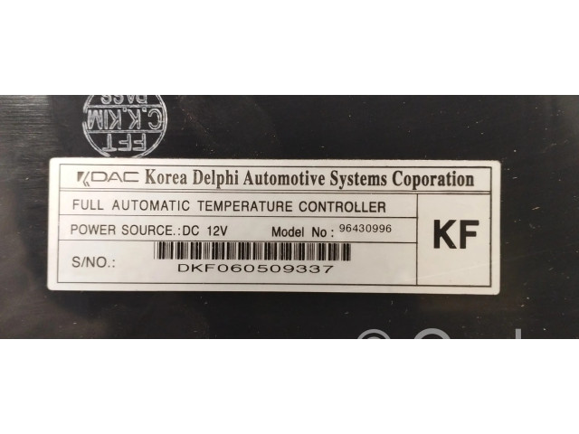 Блок управления климат-контролем 96430996 Chevrolet Nubira