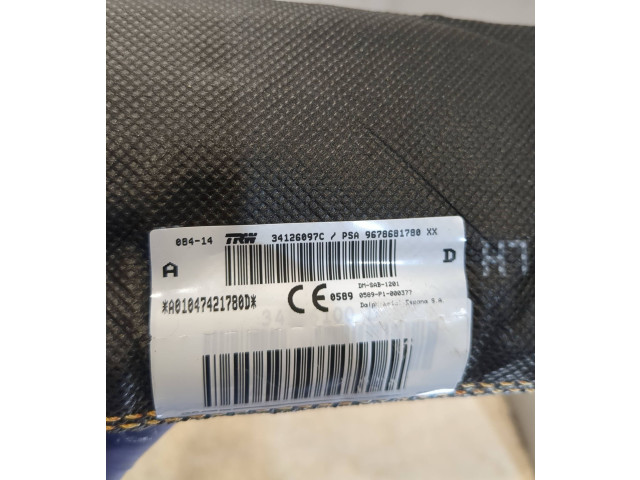 Подушка безопасности в сиденье 9678681780, 34126097C Citroen C4 II Picasso