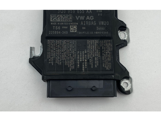 Блок подушек безопасности 3Q0959655AA, 14B6010395   Skoda Octavia Mk3 (5E)