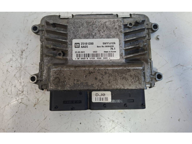 Блок управления двигателя 25181280, 5WY1J12A   Chevrolet Cruze