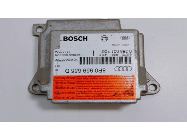 Блок подушек безопасности 8P0959655D, 0285001700   Audi A3 S3 8P