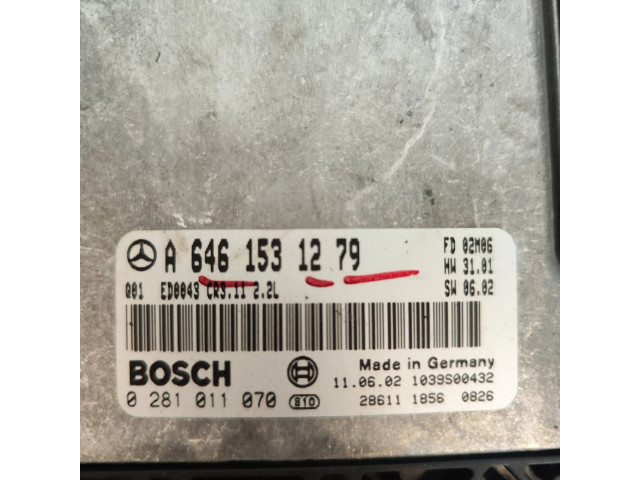 Řídící jednotka A6461531279, 0281011070 Mercedes-Benz E W211 2002