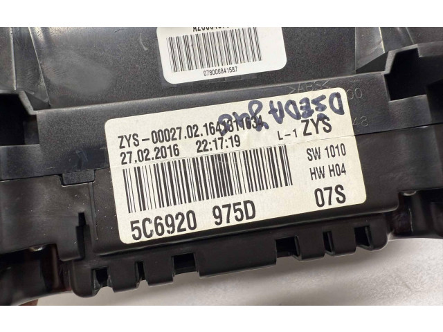 Панель приборов 5C6920975D Volkswagen Jetta VI