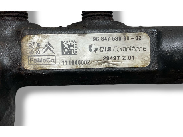 Топливная рампа 9684753080, 111040002   Peugeot 5008   для двигателя 9HR (DV6C)