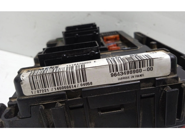 Pojistková skříňka Řídící jednotka BSM 9643498980   Citroen Berlingo 2004