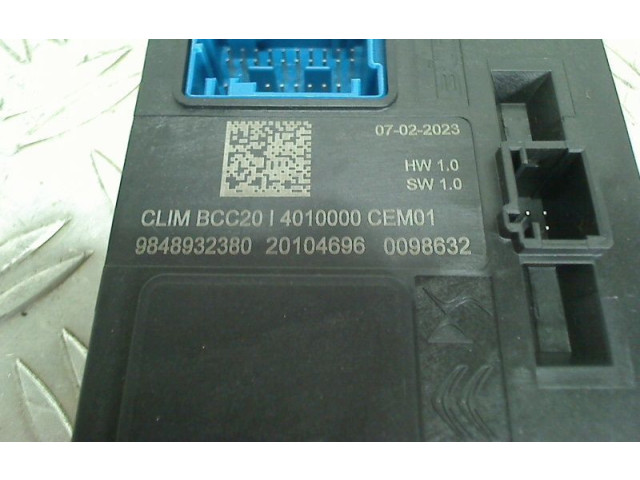 Турбина Блок управления кондиционера воздуха / климата/ печки (в салоне) Citroen C4 Aircross 9848932380, 9848932380 для двигателя ZKX(ZK01)