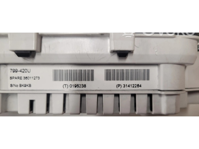 Панель приборов 31412865, 0195238 Volvo S60