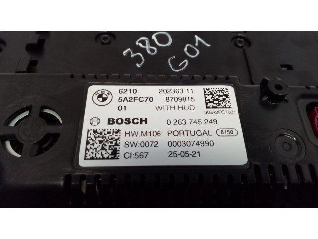 Přístrojová deska BMW X3 G01 2021 62105A2FC70, 62105A54CC1