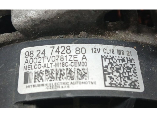 Генератор 9824742880, A002TV0781ZE   Opel Combo E      