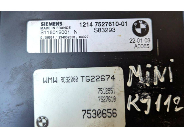Řídící jednotka S118012001N, 7527610   Mini One - Cooper R50 - 53 2003