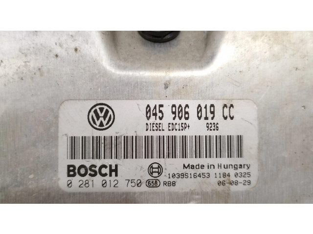 Řídící jednotka 045906019CC, 0281012750 Skoda Roomster (5J) 2009