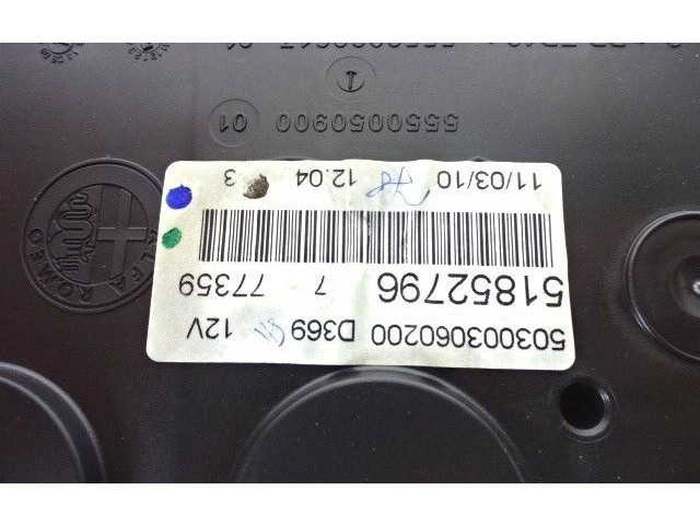 Přístrojová deska  Fiat Punto Evo 2010 51852796  