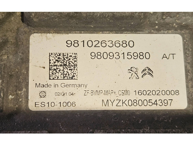 Блок управления коробкой передач 9810263680, 9809315980 Citroen C4 Cactus