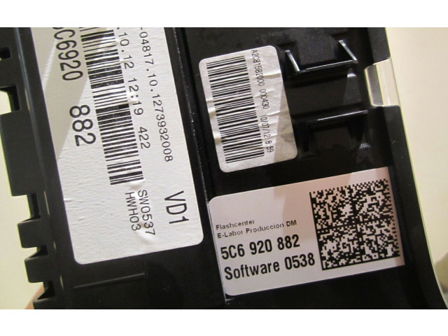 Панель приборов 5C6920882 Volkswagen Jetta VI