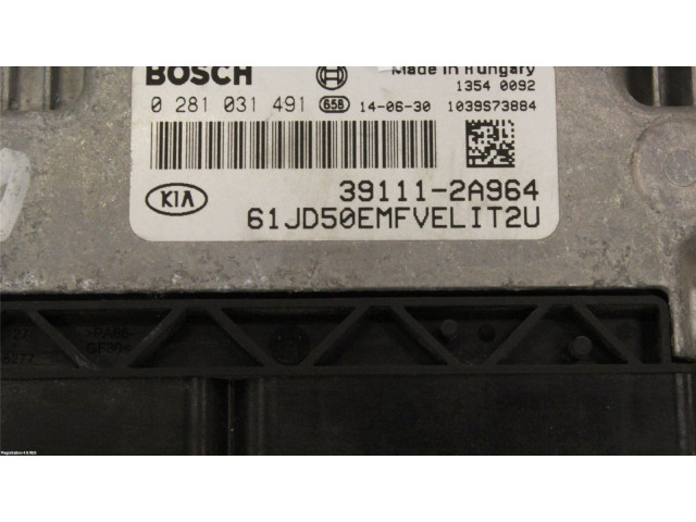 Блок управления впрыском 391112A964, 0281031491   KIA Ceed