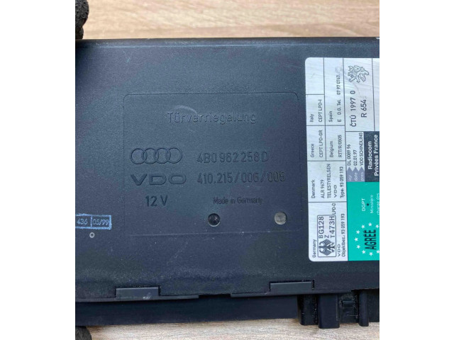 Блок комфорта 4B0962258D, 410215006 Audi A6 S6 C5 4B