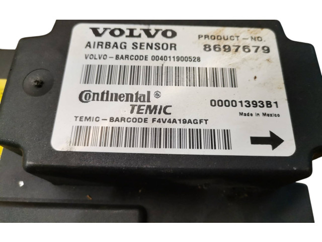 Блок подушек безопасности 8697679, 00001393B1   Volvo V50