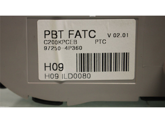 Блок управления климат-контролем 972504P360BLH, 97250-4P360 Hyundai ix20