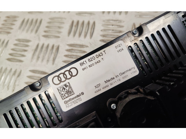 Блок управления климат-контролем 8K1820043T Audi Q5 SQ5