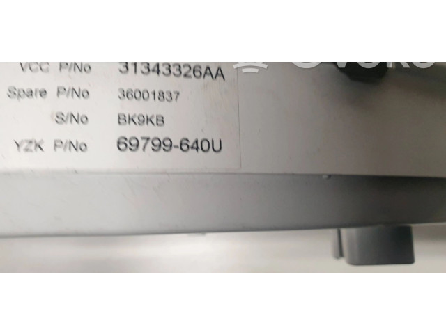 Панель приборов 36001837, 31343326AA   Volvo XC70       
