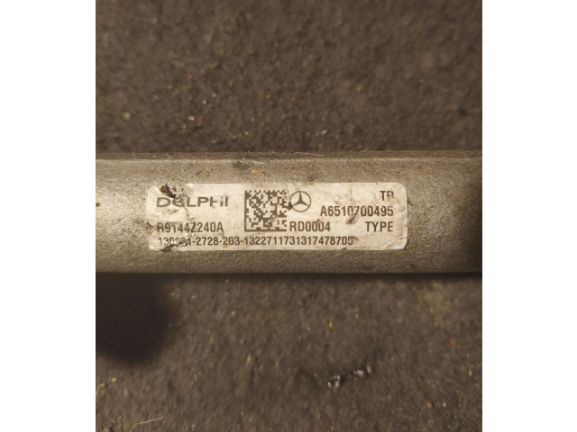 Топливная рампа A6510700495, R9144Z240A   Mercedes-Benz E W212   для двигателя OM 651.924