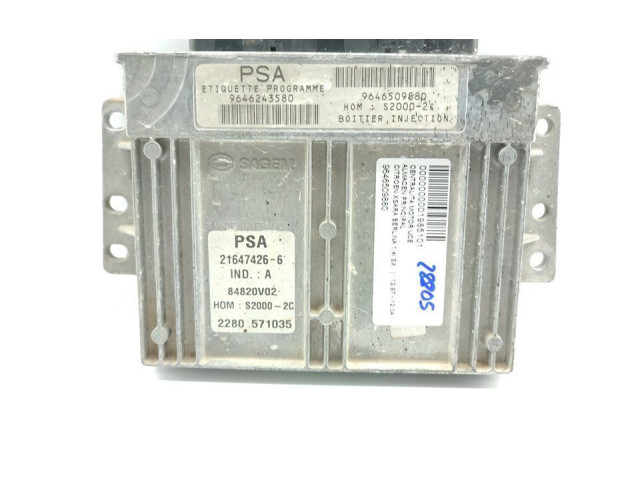 Блок управления двигателя 9646509880   Citroen Xsara