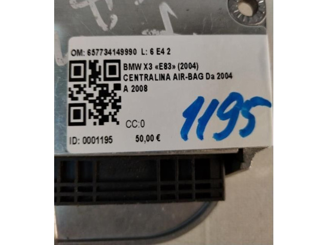 Блок подушек безопасности 657734149990, 657734149990   BMW X3 E83