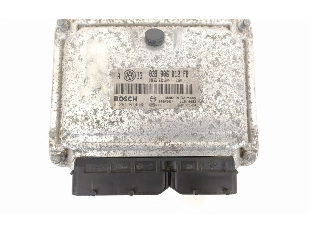 Блок управления двигателя 038906012FB, 0281010651 Volkswagen Golf SportWagen