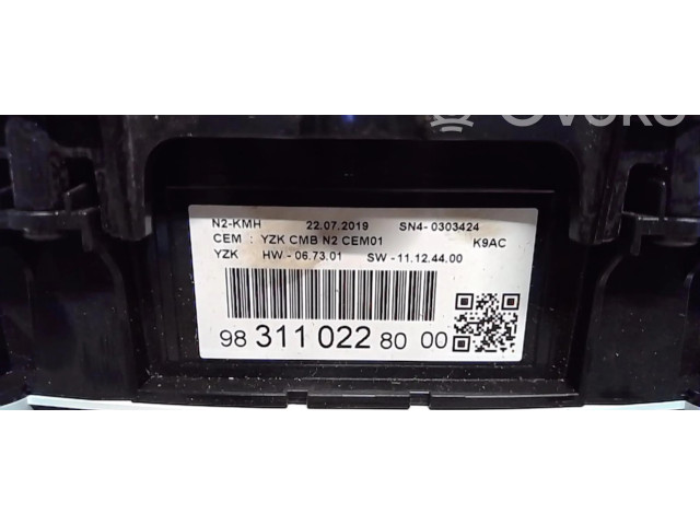 Přístrojová deska Citroen Berlingo 2019 9831102280