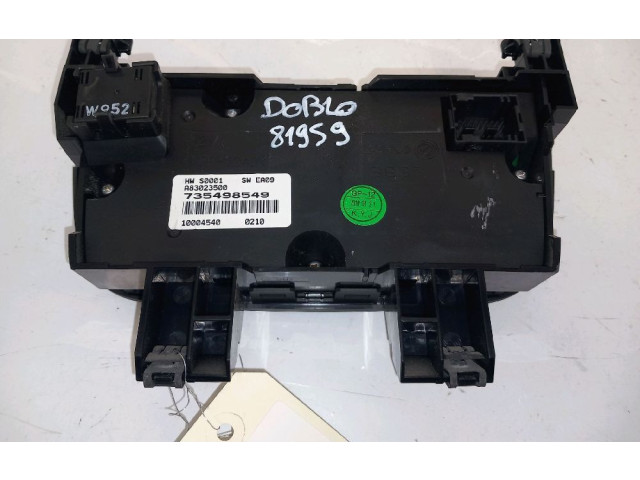 Блок управления климат-контролем 735498549, 735498549 Fiat Doblo
