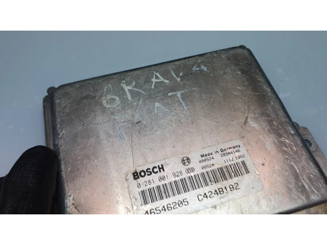 Блок управления двигателя 0281001928, 46546205 Fiat Marea