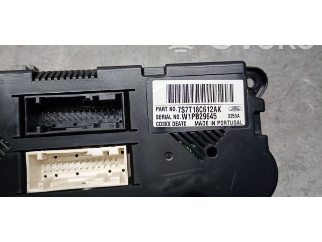 Блок управления климат-контролем 7S7T18C612AK Ford S-MAX