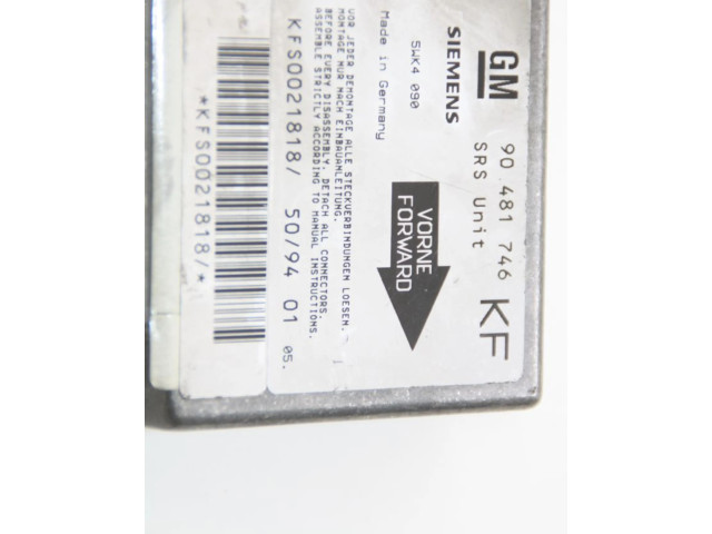 Блок подушек безопасности 90481746KF, 90481746KF   Opel Tigra A