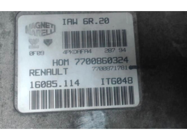 Блок управления двигателя 7700874630, 7700874630   Renault Twingo I