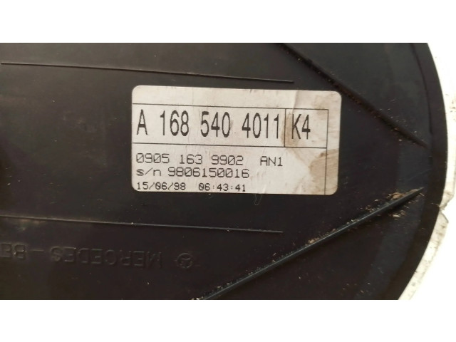Přístrojová deska Mercedes-Benz A W168 2000 A1685404011, 09051639902