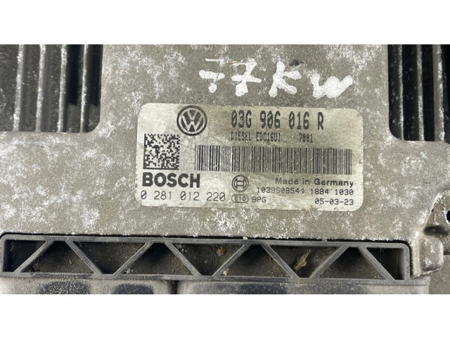 Блок управления двигателя 03G906016R, 0281012220 Volkswagen Golf Plus