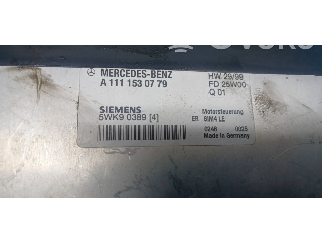 Řídící jednotka A1111530779, 5WK90389 Mercedes-Benz CLK A208 C208 2000