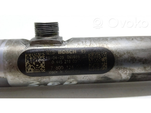 Vstřikovací lišta 0445216031, 780012402 BMW 5 F10 F11 pro naftový motor 3.0 N57D30 N57