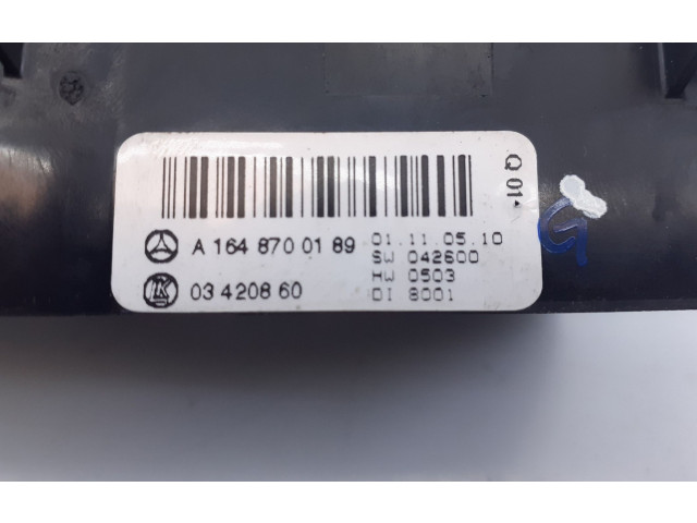 Блок управления климат-контролем A1648700189, 03420860   Mercedes-Benz R W251