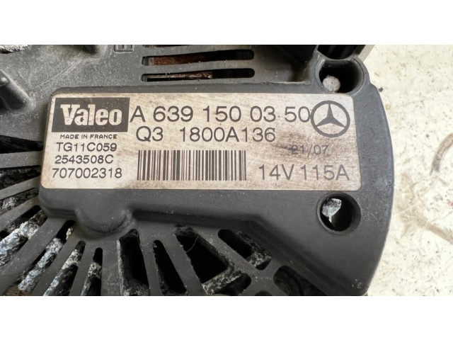 Генератор A6391500350, Q31800A136 Mitsubishi Colt 1.5