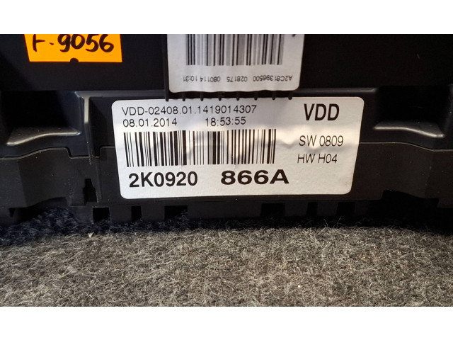 Přístrojová deska  Volkswagen Caddy 2014 2K0920866A  