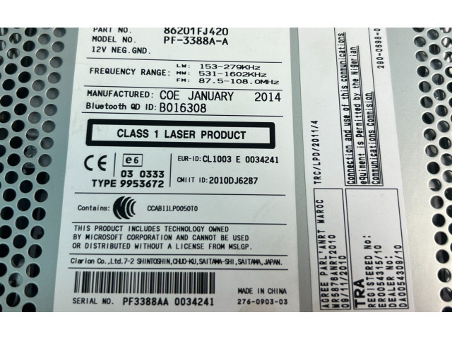 Моторчик заднего дворника 86201FJ420    Subaru XV