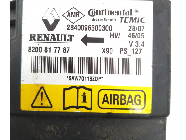 Блок подушек безопасности 8200307188A, 0285001650 Dacia Logan I