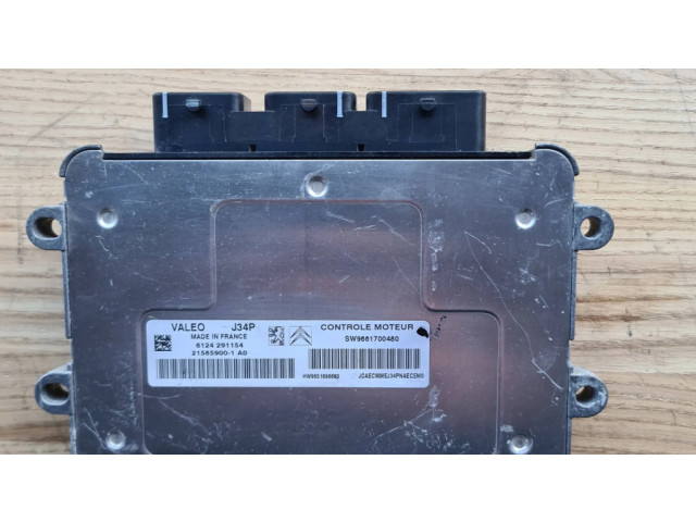 Блок управления двигателя 9661700480, 215859001A Citroen C2