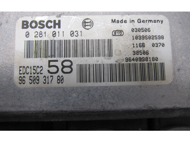 Řídící jednotka 0281011031 Fiat Ulysse 2000