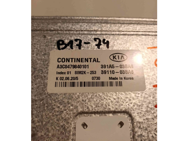 Блок управления двигателя 391A503BA6, A3C0479840101   KIA Ceed