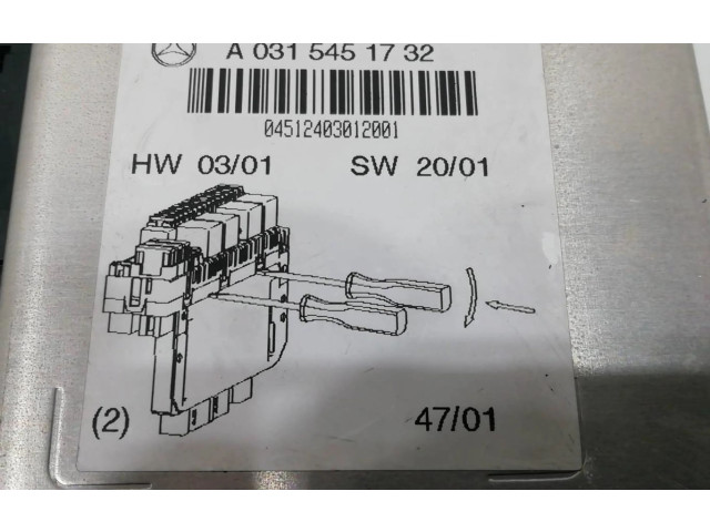 Řídící jednotka A0315451732 Mercedes-Benz S W220