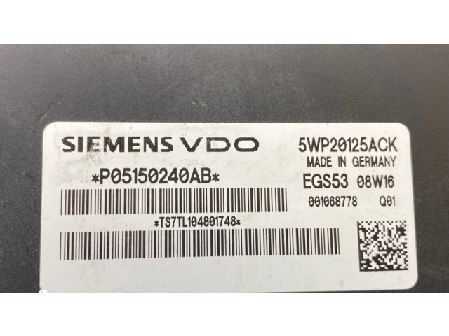 Блок управления коробкой передач 5WP20125ACK, P05150240AB   Jaguar XF X250
