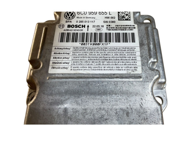 Блок подушек безопасности 6C0959655L, 0285013117 Skoda Rapid (NH)