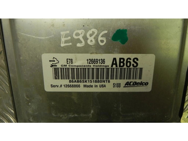 Блок управления 12669136, E986   Vauxhall Astra K